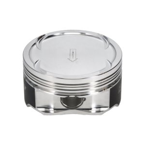 Nissan Altima Piston Set - Manley Performance - 2618 Alloy Forgings, Chrome Moly Wrist Pins, 81.4mm Stroker 95.5mm Std Bore 8.5:1 Dish - `03-`07